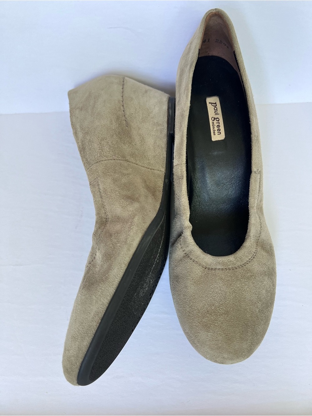 Paul Green Suede Ballet Wedges